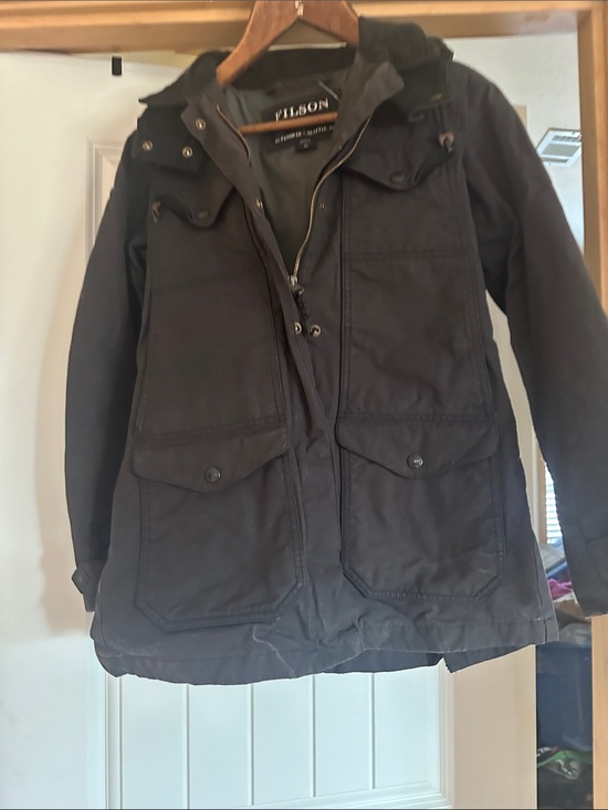 Filson Jackets & Blazers - Filson Black Hooded Utility Jacket